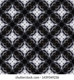 Abstract decorative islamic multicolor mosaic texture. Ornamental seamless pattern