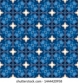 Abstract decorative islamic multicolor mosaic texture. Ornamental seamless pattern