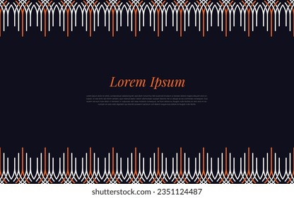 Abstract decorative lines background. Simple line mosaic with colorful ornamental details.
