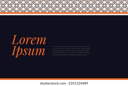 Abstract decorative lines background. Simple line mosaic with colorful ornamental details.