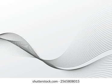 Abstract decorative lines mesh pattern of simple white template. White background for decorating in art use. Vector 