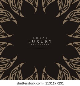 Abstract decorative luxury mandala vector background