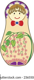 An abstract of decorative matryoshkas