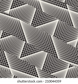 Abstract decorative mesh textured background. Seamless pattern. Vector.