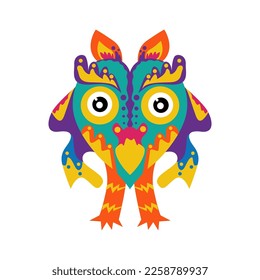 abstract decorative monsters with colorful doodles. Hand drawn abstract doodles. Baby animal pattern. Fabric pattern. Vector illustration with cute animals. Baby nursery pattern illustration