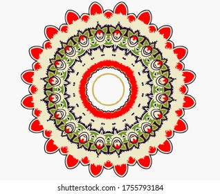Abstrakter dekorativer mehrfarbiger Textur kaleidoskopischer Muster Computer generiert Fraktal Design.