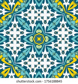 Resumen de textura decorativa multicolor de patrón caleidoscópico computador generado por el diseño fractal.