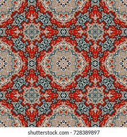 abstract decorative multicolor texture - kaleidoscopic labyrinth ornamental pattern of wavy lines