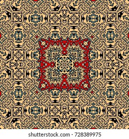abstract decorative multicolor texture - kaleidoscopic labyrinth ornamental pattern of wavy lines