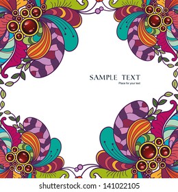 Abstract decorative nature template
