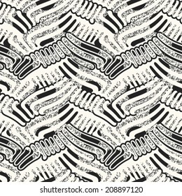 Abstract decorative noisy textured background. Seamless pattern. Vector.