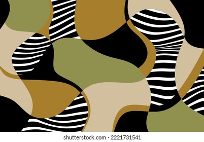 Abstract decorative patchwork pattern. Vector Illustration.