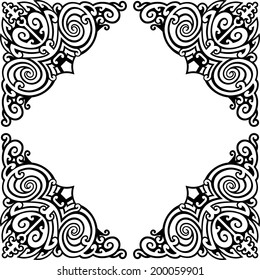 Abstract Decorative Pattern Original frame ornament