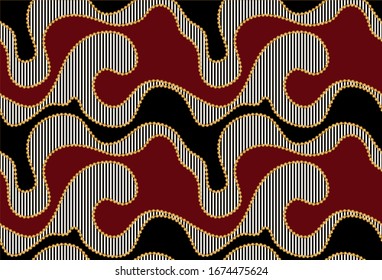 Abstract decorative pattern with pearl for fashion prints. EPS10 Illustration.