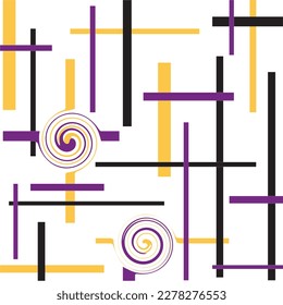 Abstract decorative pattern. Vector Illustration.