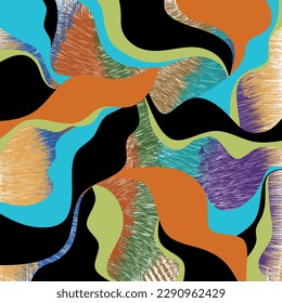 Abstract decorative pattern. Vector Illustration.