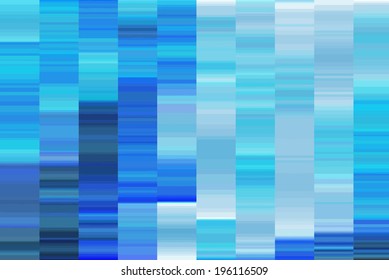 Abstract decorative pixels build illusion.