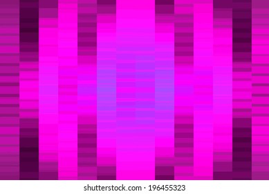 Abstract decorative pixels build illusion.
