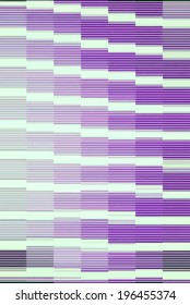 Abstract decorative pixels build illusion.
