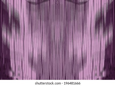 Abstract decorative pixels build illusion.