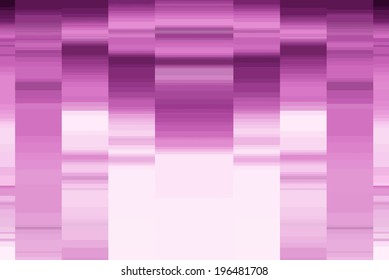 Abstract decorative pixels build illusion.