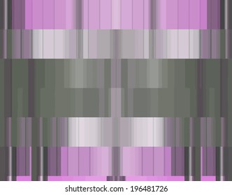 Abstract decorative pixels build illusion.