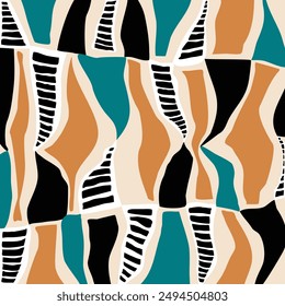 Abstract decorative print pattern. Vector Illustration.