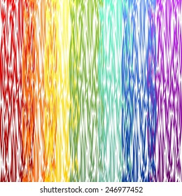 Abstract decorative rainbow background with curve overlapping patterns