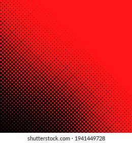 Abstract decorative red and black halftone dots background design