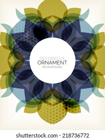 Abstract decorative retro ornaments background