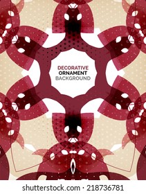 Abstract decorative retro ornaments background