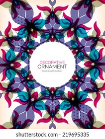 Abstract decorative retro ornaments background
