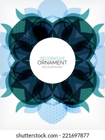 Abstract decorative retro ornaments background