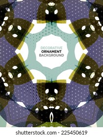 Abstract decorative retro ornaments background