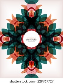 Abstract decorative retro ornaments background