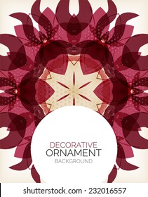 Abstract decorative retro ornaments background