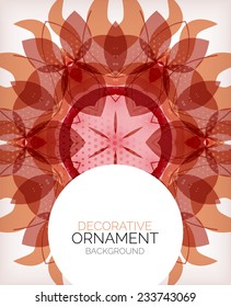 Abstract decorative retro ornaments background