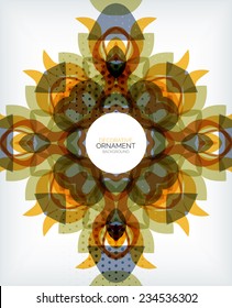 Abstract decorative retro ornaments background