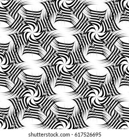 Abstract decorative seamless background.Vector seamless pattern. Contrast oriental motif.
Print template. Creative ornament design.