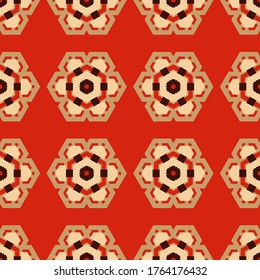 Abstract decorative seamless pattern with geometric shapes. Texture designs can be used for backgrounds, textile, wallpapers, fabrics, gift wrapping, templates. Design Paper For Scrapbook. Vector