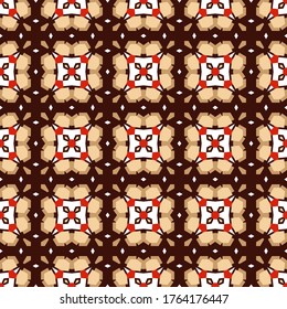 Resumen de un patrón impecable decorativo con formas geométricas. Los diseños de textura se pueden utilizar para fondos, textiles, papel pintado, telas, envoltura de regalo, plantillas. Papel De Diseño Para Scrapbook. Vector
