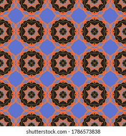 Abstract decorative seamless pattern with geometric shapes. Texture designs can be used for backgrounds, textile, wallpapers, fabrics, gift wrapping, templates. Design Paper For Scrapbook. Vector