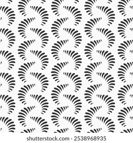 Abstract decorative seamless pattern. Modern stylish texture. Elegant vector ornament. Vector monochrome seamless background.