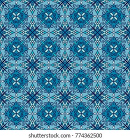 Abstract decorative seamless pattern. Retro background, wallpaper, backdrop.