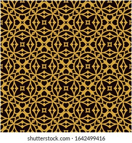 Abstract decorative seamless pattern vector gold. easy color change and transformation to suit any purpose