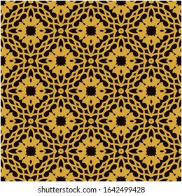 Abstract decorative seamless pattern vector gold. easy color change and transformation to suit any purpose