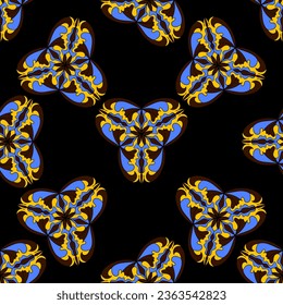 Abstract decorative seamless pattern. Vector background. 