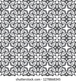The Abstract Decorative Seamless Vector Pattern With Various Shapes