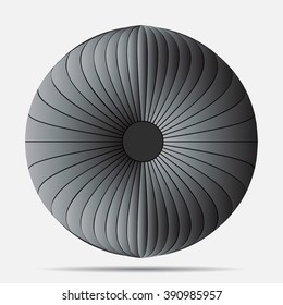Abstract decorative sphere.