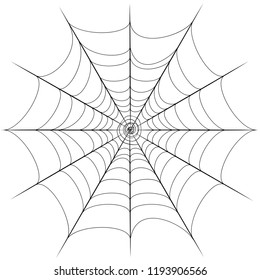 Abstract decorative spider web illustration, design for Halloween.